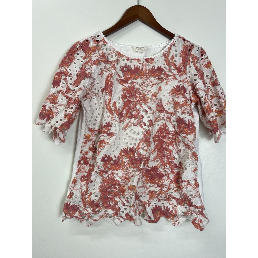 Porridge Eyelet Artsy Shirt Size Small